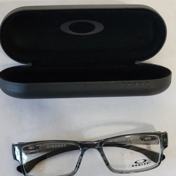 Oakley Airdrop OX8046-0355 GREY SHADOW size 55/18/143 Eyeglasses with Case - NEW - Picture 1 of 8